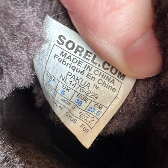 Sorel Pakua Chocolate Brown Fur Lined Snow Boots - Picture 5 of 5